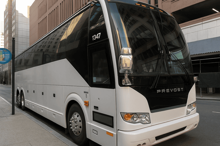 a Centennial Minibus Company coach bus