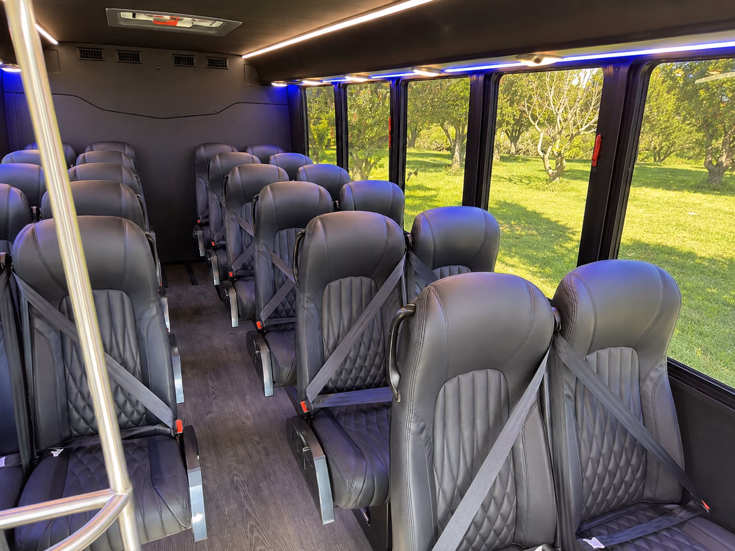 centennial 18 passenger minibus inside