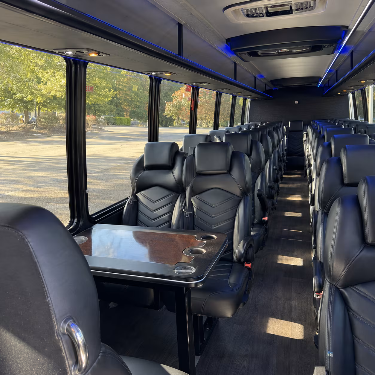 centennial 25 passenger minibus interior