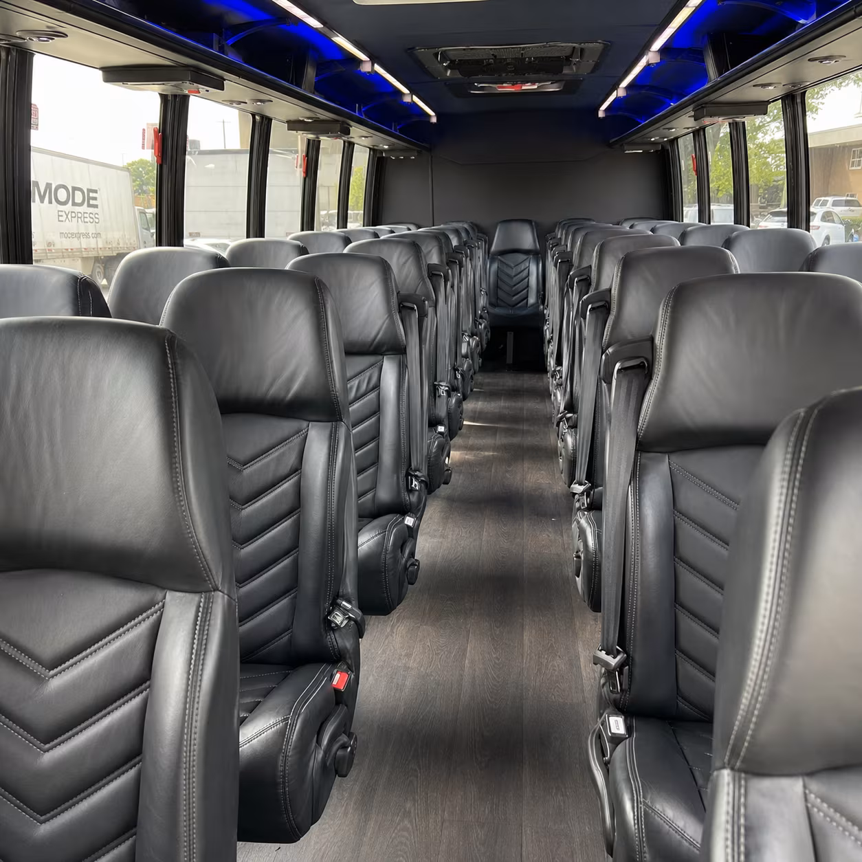 centennial 28 passenger minibus inside
