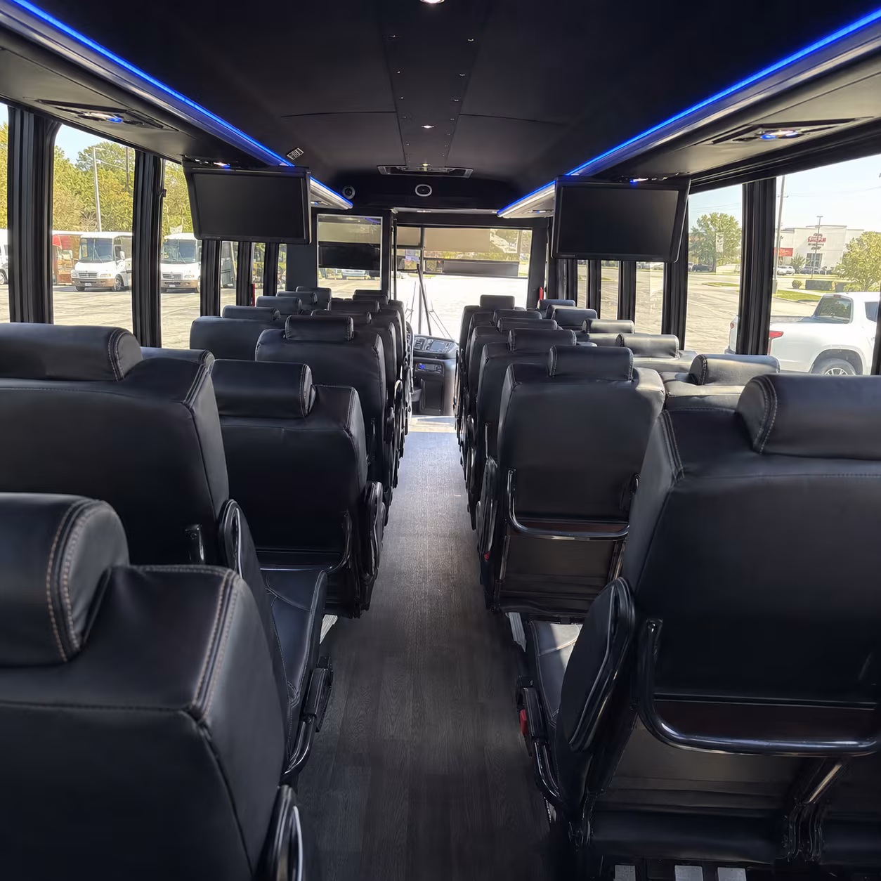 centennial 30 passenger minibus inside