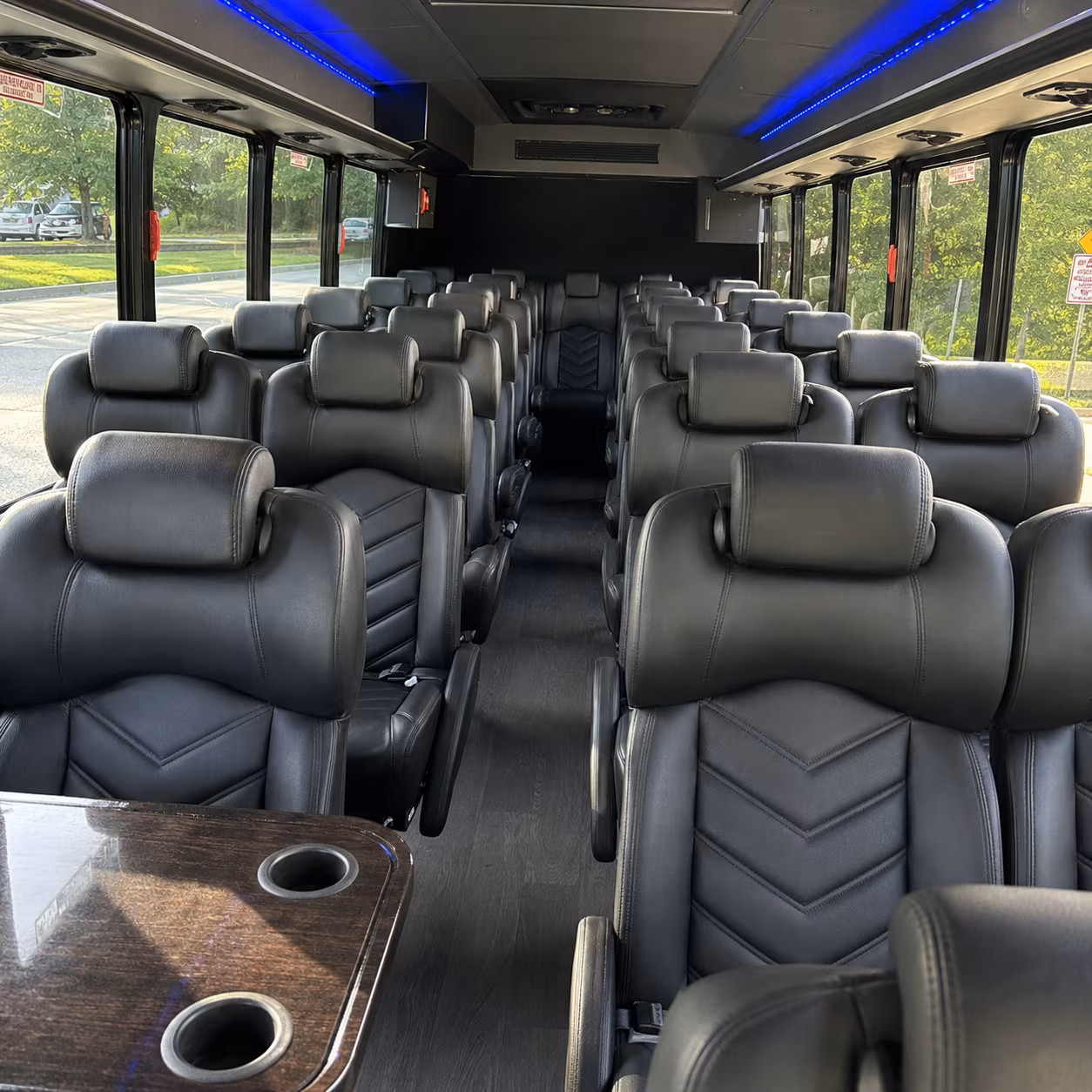 centennial 35 passenger minibus inside