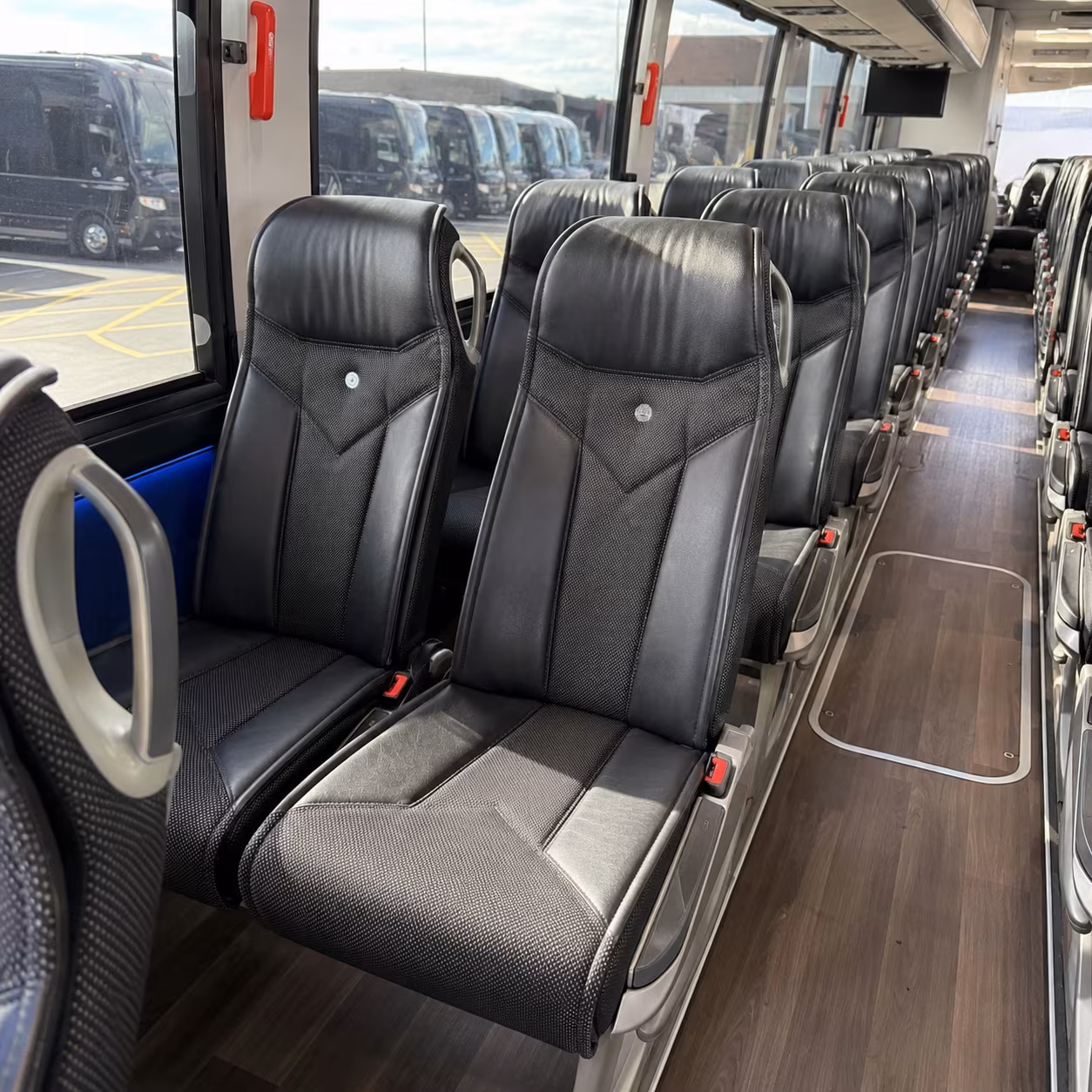 centennial 40 passenger charter bus interior