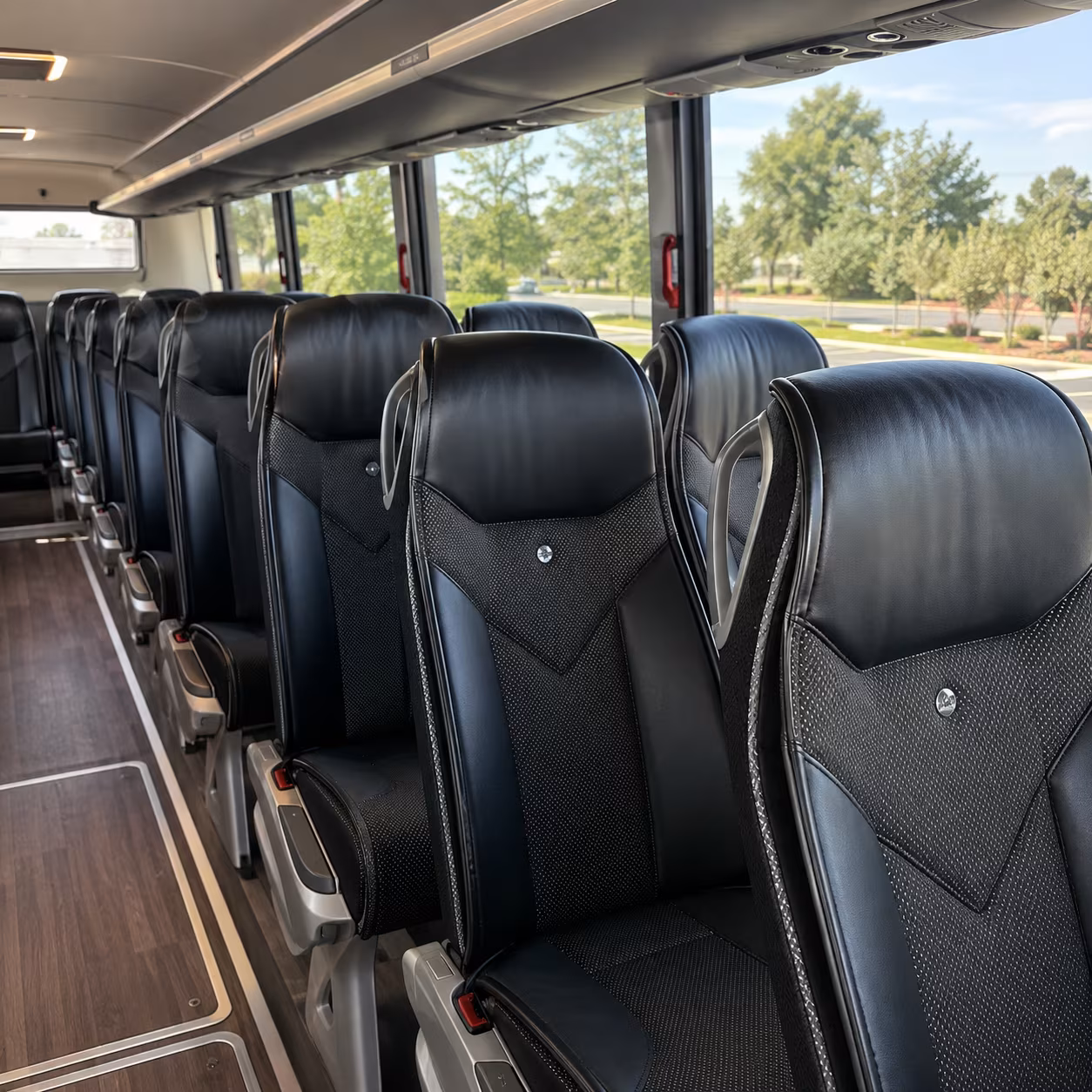 centennial 45 passenger charter bus interior