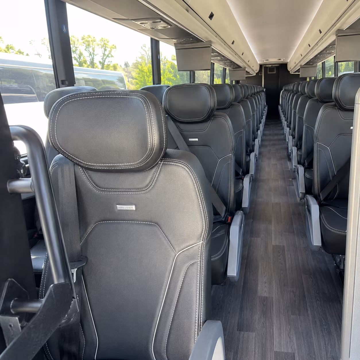 centennial 47 passenger charter bus interior