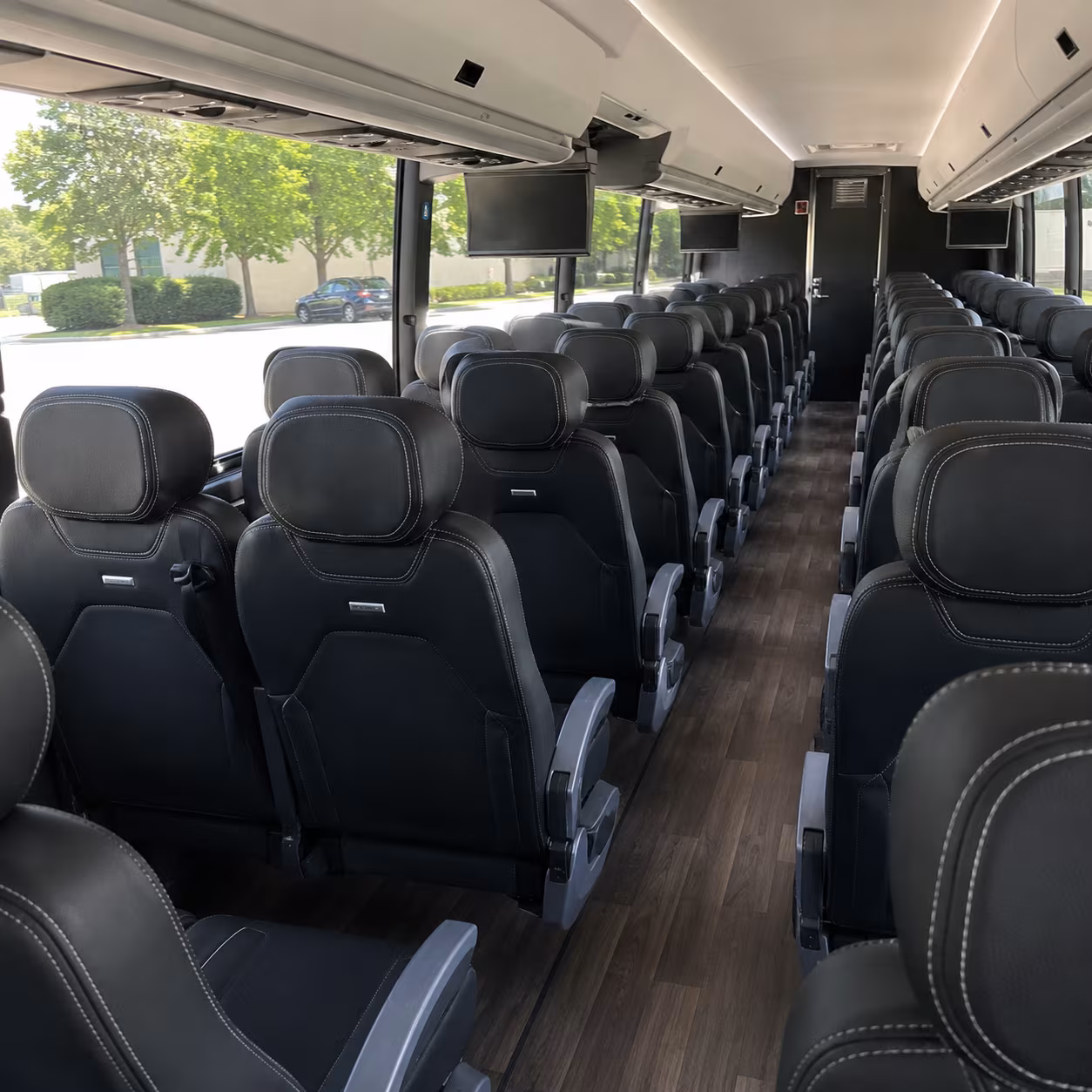 centennial 56 passenger charter bus interior