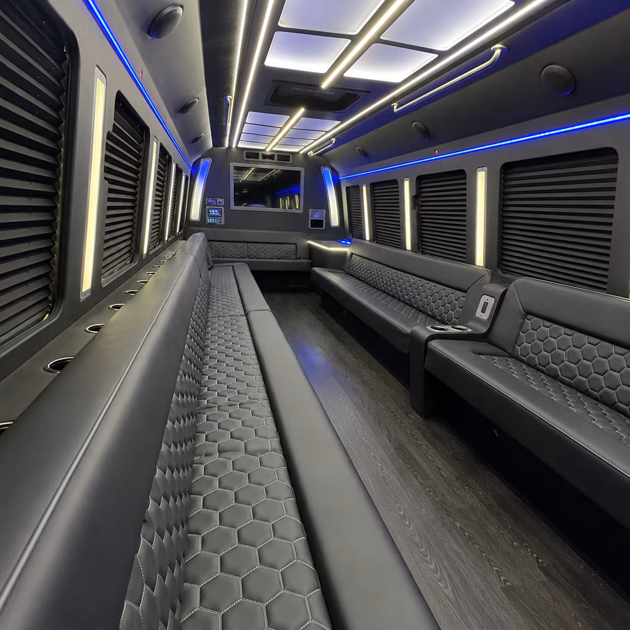 centennial party bus inside